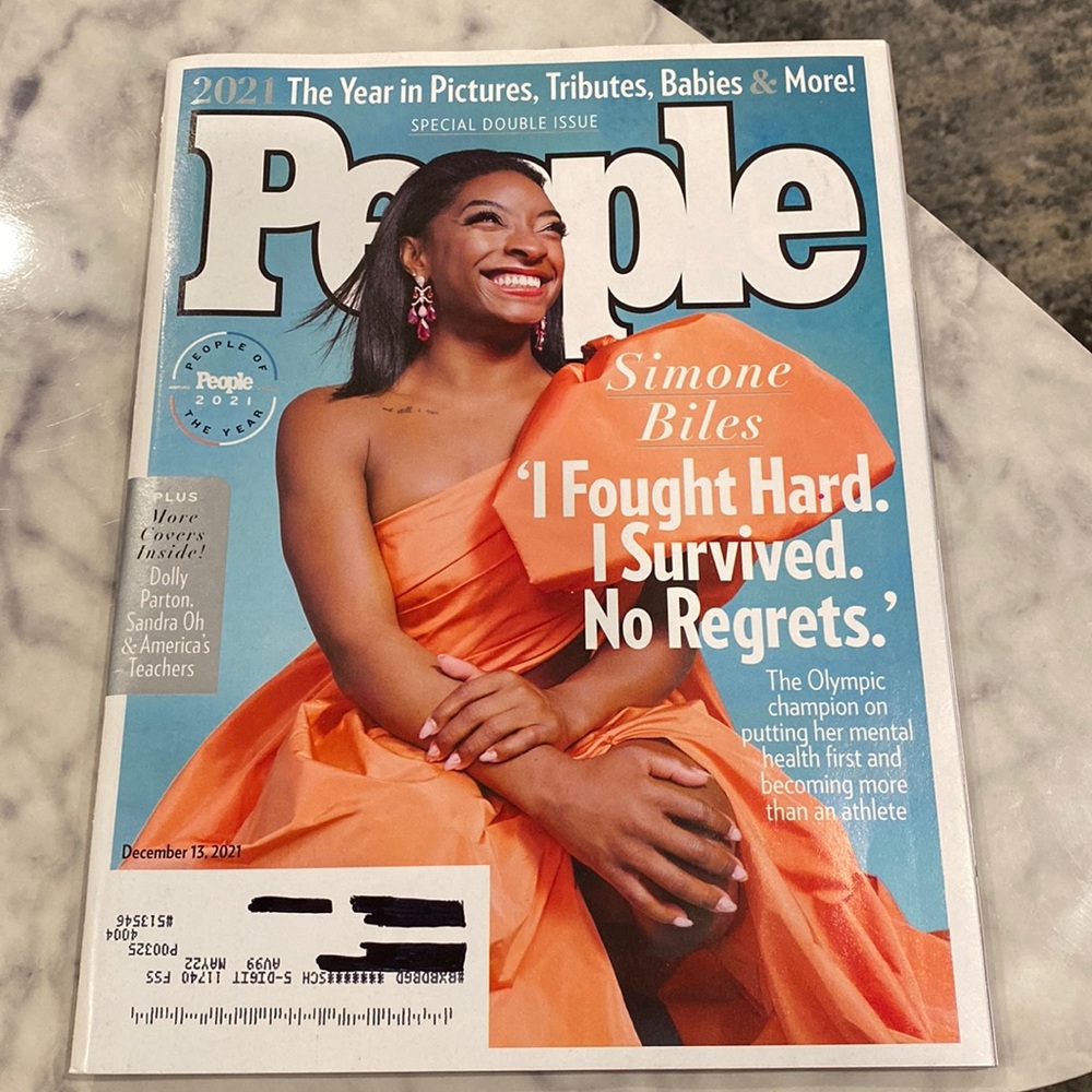 People Magazine December 13 2021 People Of The Year - Simone Biles Dolly Parton